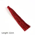 Nappina in seta rossa da 12 cm per forcine fai-da-te stile cinese e decorazione - 1 Pezzo / Borgogna