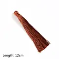Nappa decorativa in seta marrone da 12 cm per creazione gioielli fai-da-te - 1 Pezzo / Marrone chiaro