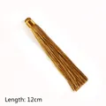 Pendente a nappa in seta giallo dorato fatto a mano per gioielli fai-da-te, 12 cm - 1 Pezzo / Giallo ocra