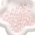 Perles rondes en verre facetté rose de 10mm pour la création de bijoux DIY artisanaux - 20 Pièces/Pack / Rose