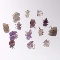 Sélection de mini pendentifs en pierre naturelle irrégulière pour la création de bijoux DIY - 5-10mm (5 Pièces) / Améthyste