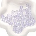 Perles en verre facettées translucides lavande 10mm pour la création de bijoux DIY - Mauve Clair