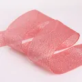 Shimmering pink glitter ribbon for DIY hair accessories and elegant gift packaging - Rose Red