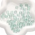 Perles de verre aqua facettées de 10mm de qualité pour la fabrication de bijoux DIY - Bleu sarcelle