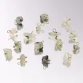 Mini pendentifs en pierre naturelle verte pour la création de bijoux DIY et accessoires - 5-10mm (5 Pièces) / Prehnite