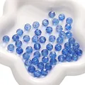 Perles en verre facetté bleu de 10mm pour la création de bijoux DIY et de bijoux de portable - Bleu saphir