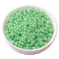 4mm pale green cream glass seed beads for DIY handmade jewelry making and crafts - 4mm (15g/Pack) / Grass Green