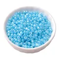 High-quality 4mm light blue cream glass seed beads for DIY bracelet and earring crafts - 4mm (15g/Pack) / Blue