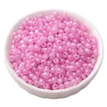 4mm creamy pink glass seed beads for handmade DIY jewelry making in a white ceramic bowl - 4mm (15g/Pack) / Violet
