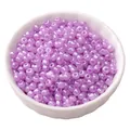Lavender purple 4mm glass seed beads for DIY jewelry making displayed in a white bowl - 4mm (15g/Pack) / Purple