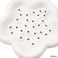 Cabochons d'yeux en acrylique blanc de 14mm pour la fabrication de poupées DIY - Grands Pois Noirs / 14mm (20 Pièces/Paquet) / Couleurs Mélangées Aléatoires
