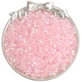 Perle di vetro bicono sfaccettate rosa da 4 mm per accessori per gioielli fai da te - 4mm (10g/Confezione Circa 140 Pezzi) / Rosa
