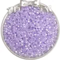 Perle di vetro unicorno sfaccettate lavanda da 4mm per creazione di gioielli fai da te - 4mm (10g/Confezione Circa 140 Pezzi) / Viola chiaro