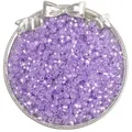 Perle di vetro sfaccettate viola da 4mm per creazione di gioielli fai-da-te in vassoio argento - 4mm (10g/Confezione Circa 140 Pezzi) / Viola