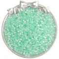 Perline di vetro biconiche sfaccettate da 4mm verde menta unicorno per creazione gioielli - 4mm (10g/Confezione Circa 140 Pezzi) / Ciano Chiaro