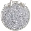 Perle biconiche in vetro grigio chiaro sfaccettato da 4 mm per creazione di gioielli fai da te - 4mm (10g/Confezione Circa 140 Pezzi) / Grigio