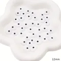 Yeux de poupée plats en acrylique de 12 mm pour le bricolage et les décorations - Petit Point Noir / 12mm (20 Pcs/Pack) / Couleurs Mélangées Aléatoires