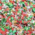 Mezcla de lentejuelas de Navidad con estrellas y pinos para manualidades creativas - Lentejuelas Mezcladas con Temática de Festividad / 4-7mm (50g/Paquete) / Serie Navideña Mixta Estilo A