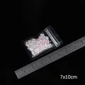 Sacchetti trasparenti in PE con chiusura a pressione 7x10cm per gioielli fai da te - 7x10cm