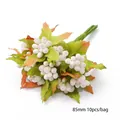 85mm bayas de flores de espuma rosa y blanco para accesorios de cabello DIY 10pz - Flor / L85mm 10 Piezas / Rosa