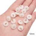 12mm glass faux jade safety buckle pendant for handmade DIY jewelry and clothing - Peace Buckle (12mm) / 5 Pieces/Pack / White
