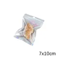 Laser holographic PET resealable bag for DIY jewelry packaging, 7x10cm small size - 7x10cm 20 Pieces/Pack