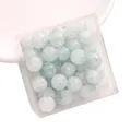 Hellblaue Glasperlen im Wasserfärbestil für DIY-Schmuckherstellung und Perlenzubehör - 10x8mm / 20 Stück/Packung / Blau