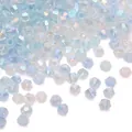 Lichtblauwe iriserende gefacetteerde ruitvormige kristallen kralen voor DIY sieraden - Lichtblauwe Serie