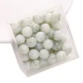 10mm white and green marbled glass beads for DIY jewelry making and handmade crafts - 10mm 1.5mm Hole (20 Pcs/Pack) / Seagrass Green