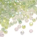 Lichtgroene facetgeslepen iriserende bicone kristallen kralen voor DIY-sieraden maken - Lichtgroene Serie