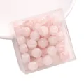 Perle di vetro rosa finta giada in scatola quadrata per creazione di gioielli fai da te - 10x8mm / 20 Pezzi/Confezione / Rosa chiaro