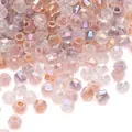 Gefacetteerde iriserende perzik AB kristallen kralen voor het maken van DIY sieraden en hobby - Champagne-serie