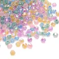 Kleurrijke gefacetteerde iriserende kristallen kralen voor DIY sieraden maken. - Donker Macaron