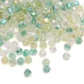 Premium gefacetteerde iriserende mintgroene kristallen kralen voor DIY sieraden maken - Groen Licht Bos