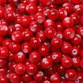 8mm round marbled glass beads in vibrant red for DIY jewelry making and beadwork projects - 8mm Hole Approx 1mm 30 Pcs/Pack / Red