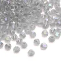 Gefacetteerde iriserende heldere kristallen kralen voor DIY sieraden maken en knutselen - Grijs