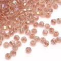 Gefacetteerde iriserende perzikkleurige kristallen kralen voor DIY sieraden maken - Champagne Geel