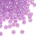 Gefacetteerde iriserende paarse bicone kristalkralen voor het maken van DIY sieraden - Roodachtig Paars