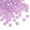 Gefacetteerde iriserende lavendel bicone kristallen kralen voor DIY sieraden maken - Licht Seringenpaars