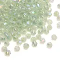 Lichtgroene gefacetteerde iriserende kristallen kralen voor DIY-sieraden - Lichtgroen