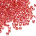 Losse gefacetteerde iriserende roze kristallen kralen voor DIY handgemaakte sieraden - Rood