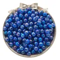 Iridescent blue AB coated acrylic bubble beads for DIY jewelry making crafts - Sapphire Blue