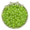 Translucent lime green AB coated acrylic bubble beads for DIY jewelry making accessories - Light Green