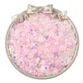 Iridescent pink and white mixed heart and star sequins for DIY craft jewelry making. - Style 12 Pink