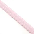Perles rondes en verre glacé rose translucide de 8 mm pour bijoux DIY - 50 Pièces (Env. 8mm/Trou 1mm) / Rose (81)