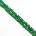 Perles rondes en verre vert translucide de 8mm pour la création de bijoux faits main DIY - 50 Pièces (Env. 8mm/Trou 1mm) / Vert Foncé (83)