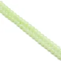 Perles en verre vert clair translucide de 8 mm texture de glace pour bijoux DIY - 50 Pièces (Env. 8mm/Trou 1mm) / Vert Clair (86)