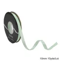 Elegant mint green satin ribbon with 'Just for you' print, 10mm wide SKU variant - Width 10mm 10 Yards / Light Green