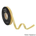 Premium 10mm golden satin ribbon with 'Just for you' print for elegant gift wrapping - Width 10mm 10 Yards / Gold