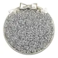 Macro view of high-quality silver-lined clear glass seed beads for DIY jewelry making - Silver-Lined Glass Seed Beads (BBG092) / 2mm (10g/Pack Approx 700pcs) / Silver Gray